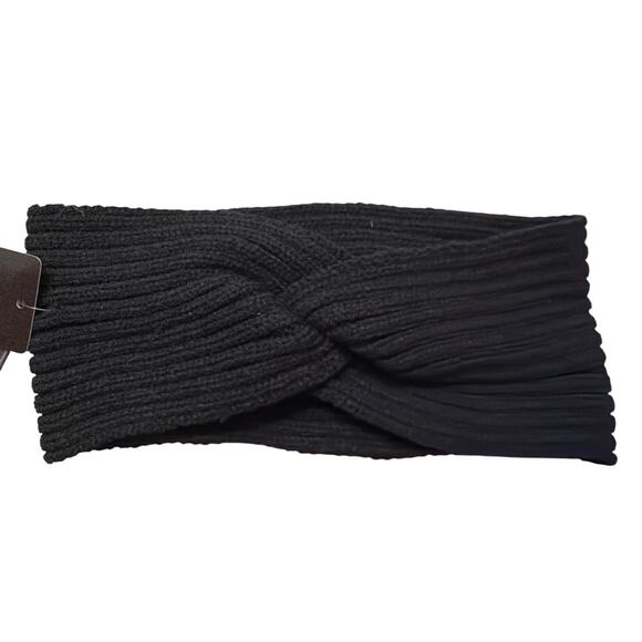 Torrid Women's Black Rib Knit Ear Warmers One Size Brand New - Picture 1 of 6